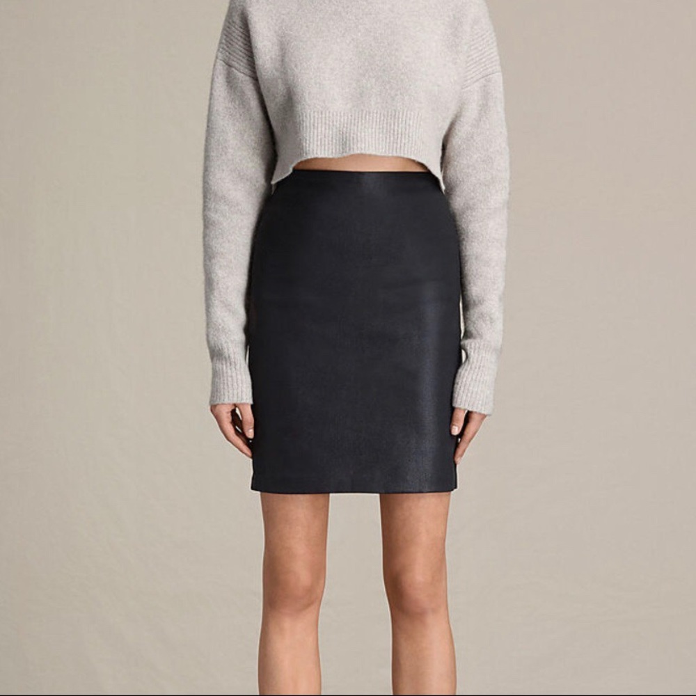 All Saints | Metal Pencil Skirt